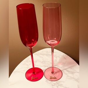 Barbie Champagne Flutes x Dragon Glassware